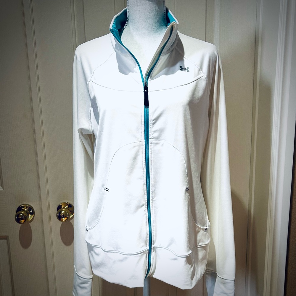 Under Armour White Performance Jacket New Never Worn Size L